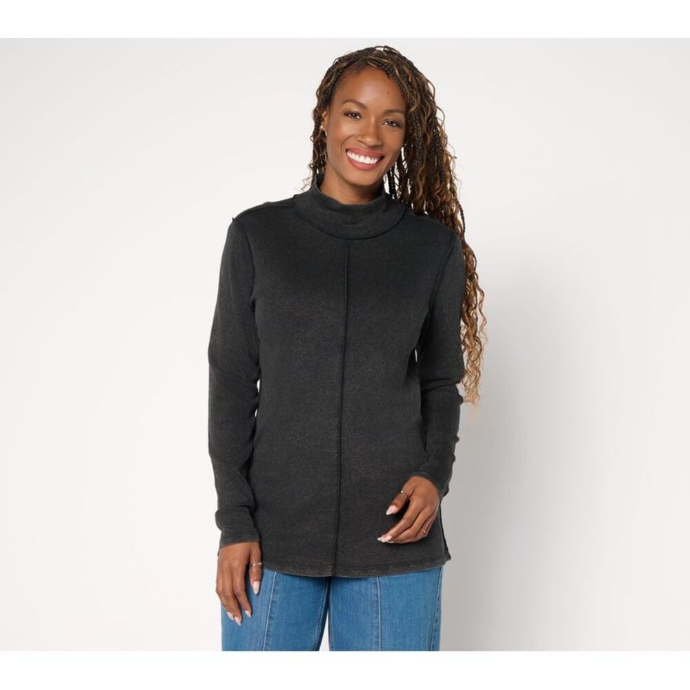 LEGO Women's Top Sz S Long Sleeve Turtleneck Black A730153